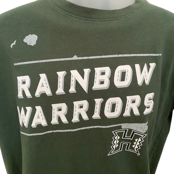 UH University of Hawaii Manoa Rainbow Warriors Tee Shirt Men M Medium - Picture 2 of 5